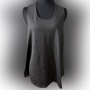 DryFit Women's Sleeveless Flowy Gray Workout Tank Top‎ Size X-Large New
